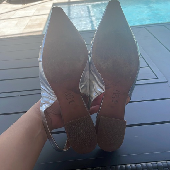 Tory Burch silver slingback block heels - Picture 10 of 12